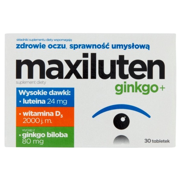 Maxiluten Ginkgo+ 30tab.