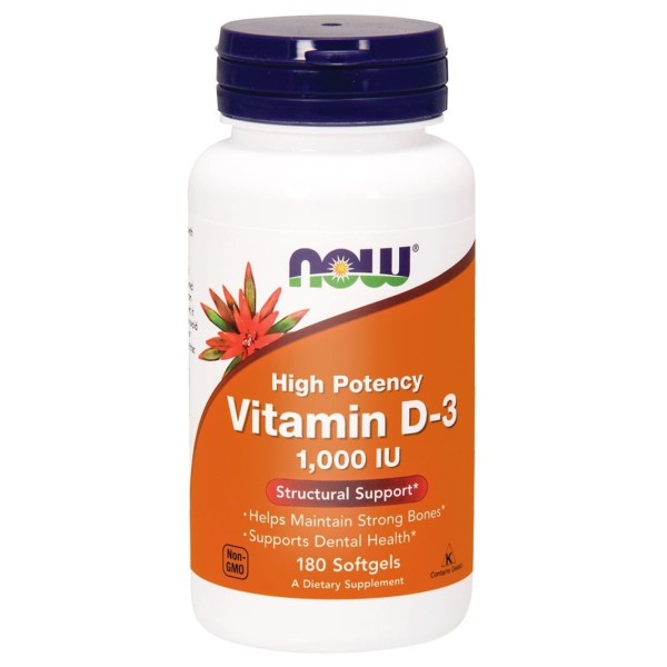 Vitamin D3 1000IU 180kaps.