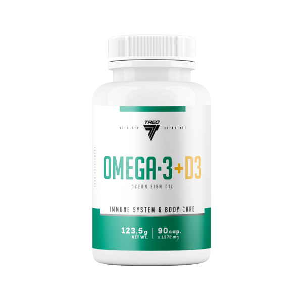 VITALITY LIFESTYLE Omega 3 + D3 90kaps.