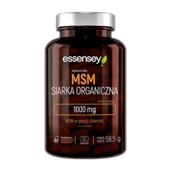 MSM - Siarka Organiczna 1000mg 90kaps.