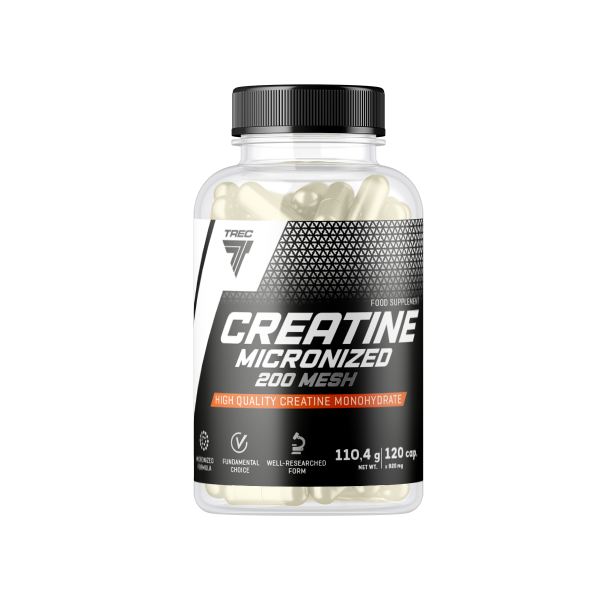 Creatine Micronized 200 MESH 120kaps.