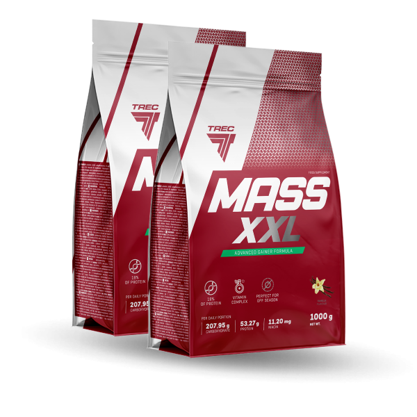 Mass XXL 1000g + 1000g (2-ga szt. 10% Taniej)