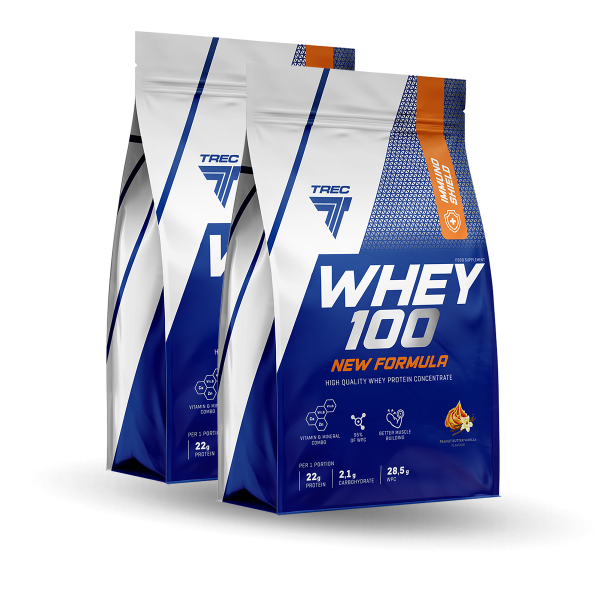 Whey 100 New Formula 700g + 700g (2-ga szt. 10% Taniej)