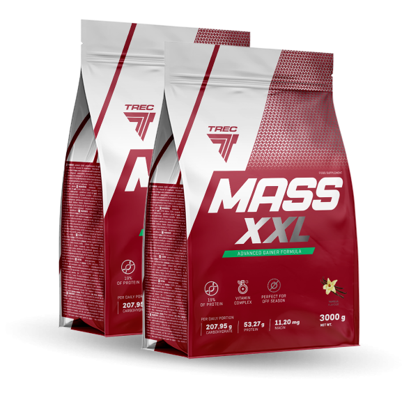 Mass XXL 3000g + 3000g (2-ga szt. 22% Taniej)