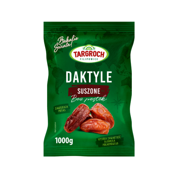 Daktyle Suszone bez Pestek 1kg