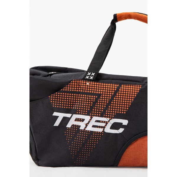 Czarno-pomarańczowa torba sportowa TREC GYM & TRAVEL BIG BAG 011 BLACK & ORANGE